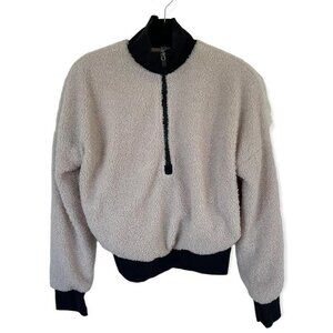 Fabletics Teddy Bear Cream and Black Jacket - Original retail price was $69